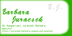 barbara juracsek business card